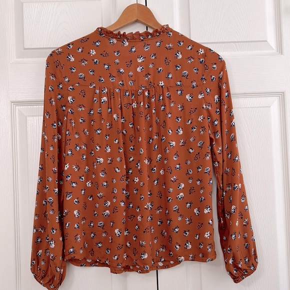 Lucky Brand Women’s long sleeves Blouse Tops  size Small Petite - Picture 2 of 7